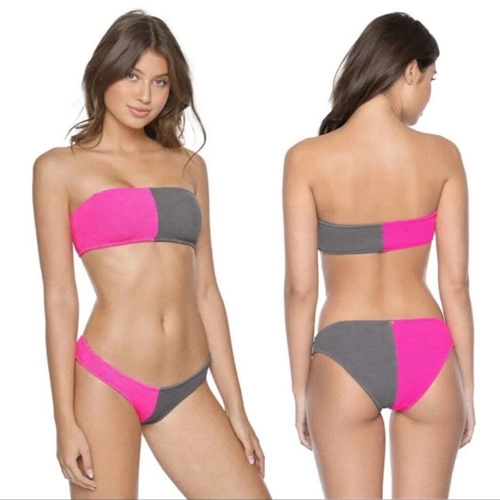 PILYQ Women's Acai Reef Two-Tone Bikini Set Size S